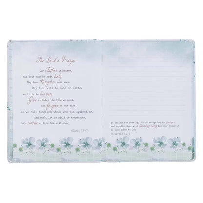 Be Still White Faux Leather Prayer Journal for Women