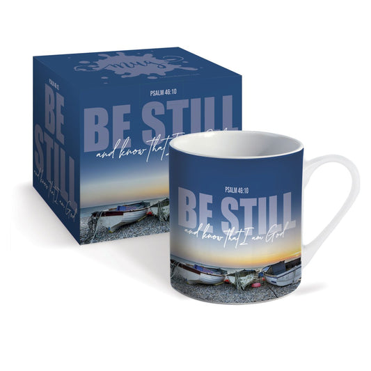 Be Still (Boat) Christian Mug & Giftbox