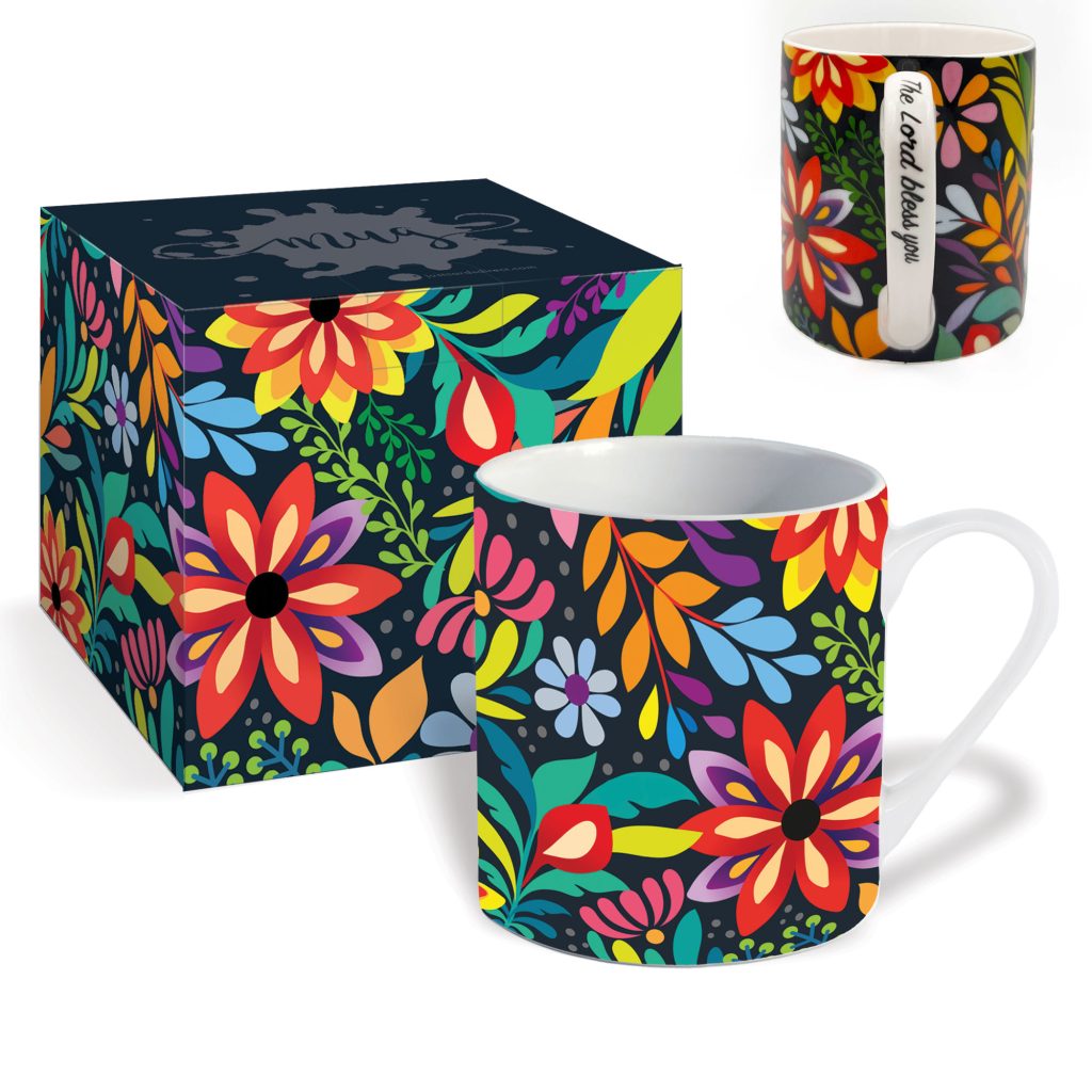 Bless you Flowers Christian Mug & Giftbox