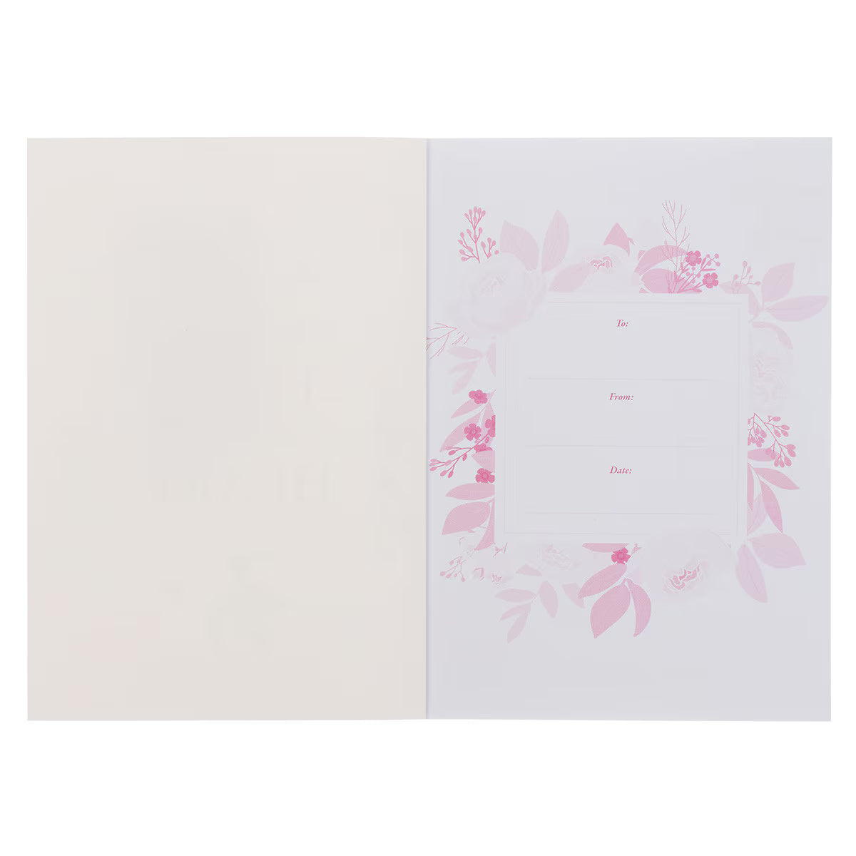 Trust in the Lord Pink Floral Medium Notebook - Proverbs 3:5