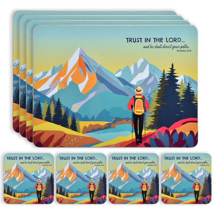 Trust in the Lord Placemat & Coaster set