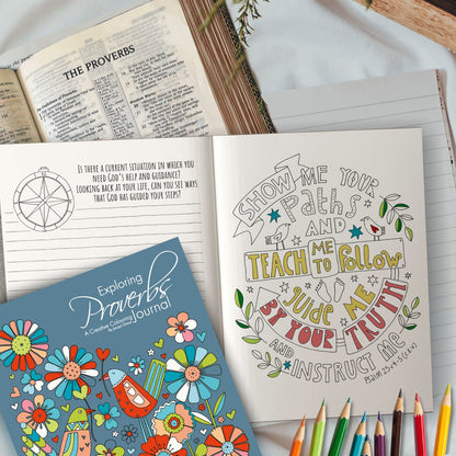 Exploring Proverbs Inspirational Colouring Journal