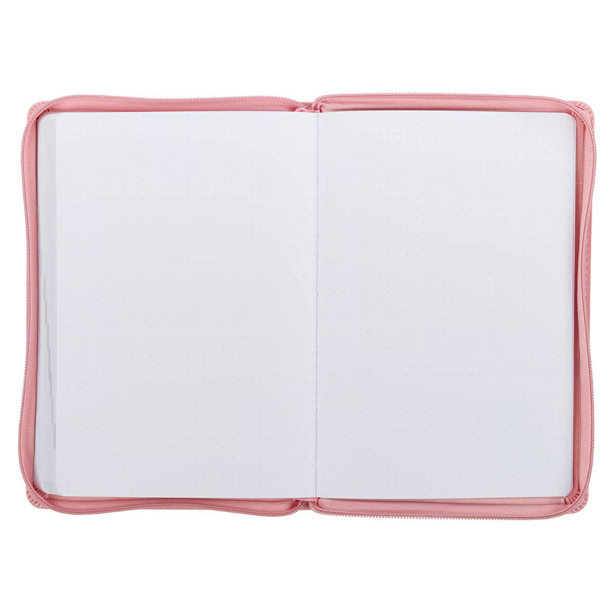 2027 Walk by Faith Pink Faux Leather Executive Planner with Zipper Closure - 2 Corinthians 5:7