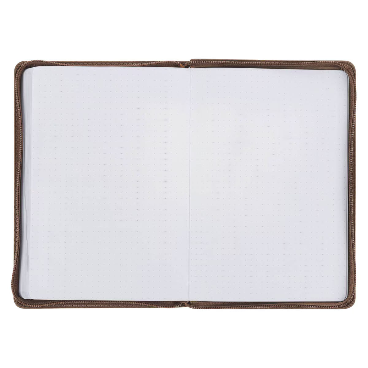 2027 I Can Do All This Truffle Brown Faux Leather Executive Planner with Zipper Closure - Philippians 4:13