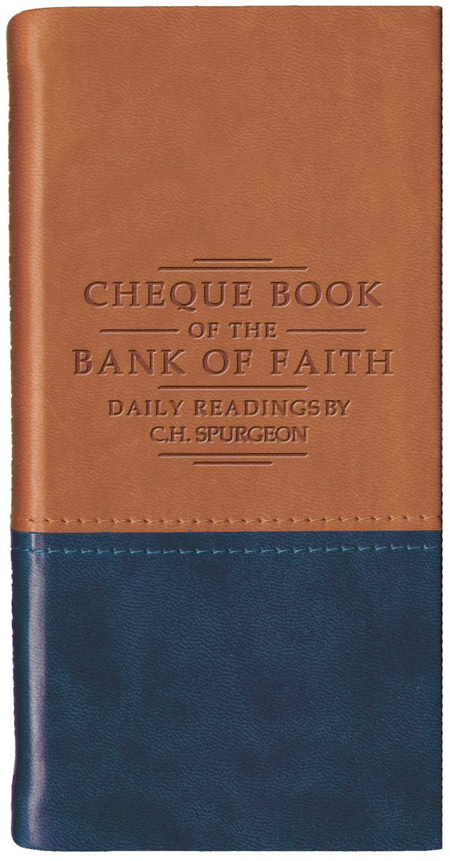 Chequebook of the Bank of Faith – Tan/Blue