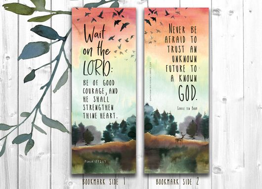 Wait on the Lord Bookmark