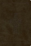 ESV Large Print Bible (TruTone, Olive, Celtic Cross Design)