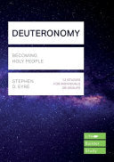 Deuteronomy - Becoming Holy People