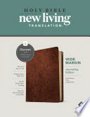 NLT Wide Margin Bible, Filament Enabled Edition (Red Letter, Leatherlike, Dark Brown Palm)