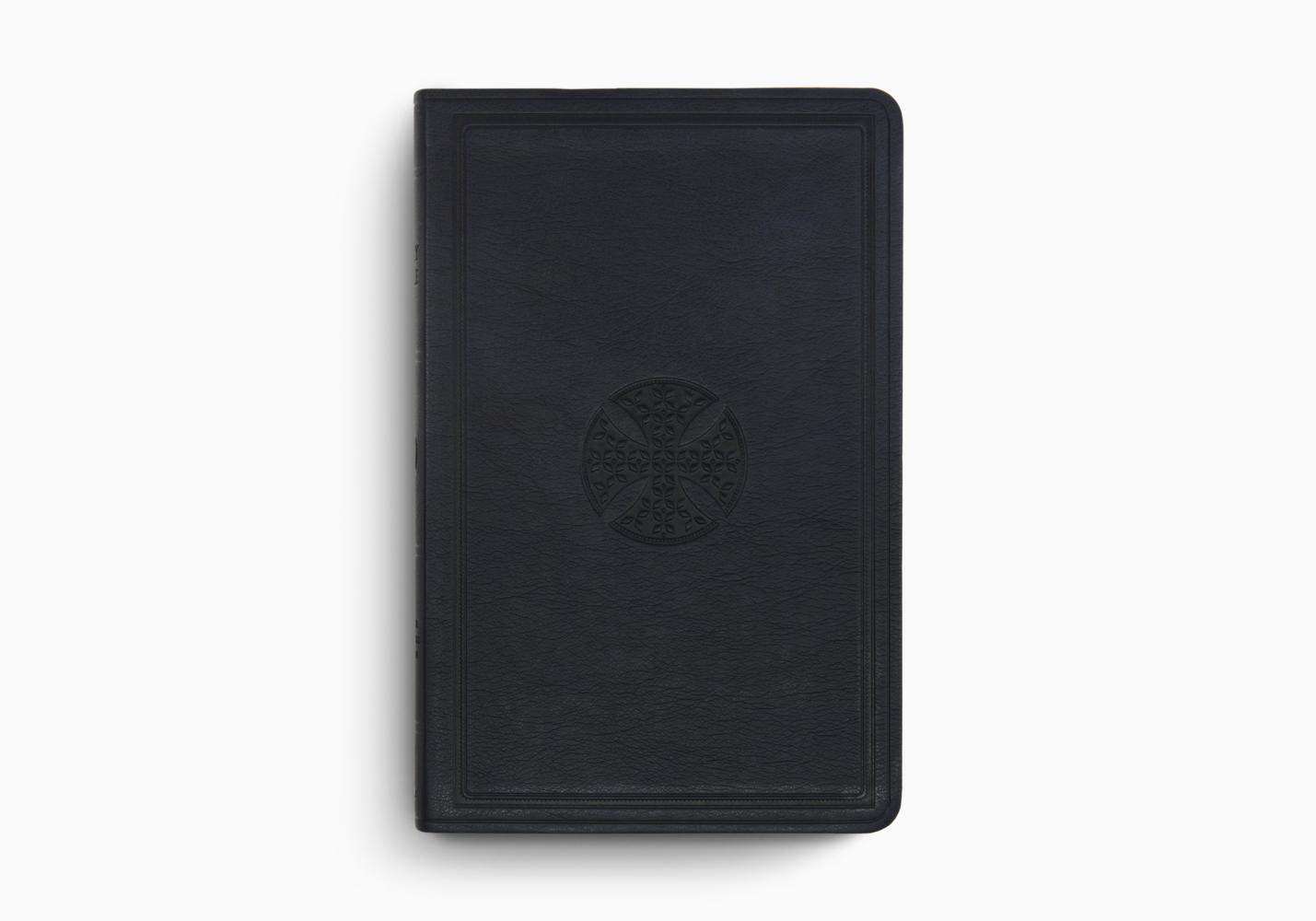 ESV Large Print Value Thinline Bible (TruTone, Navy, Mosaic Cross Design)