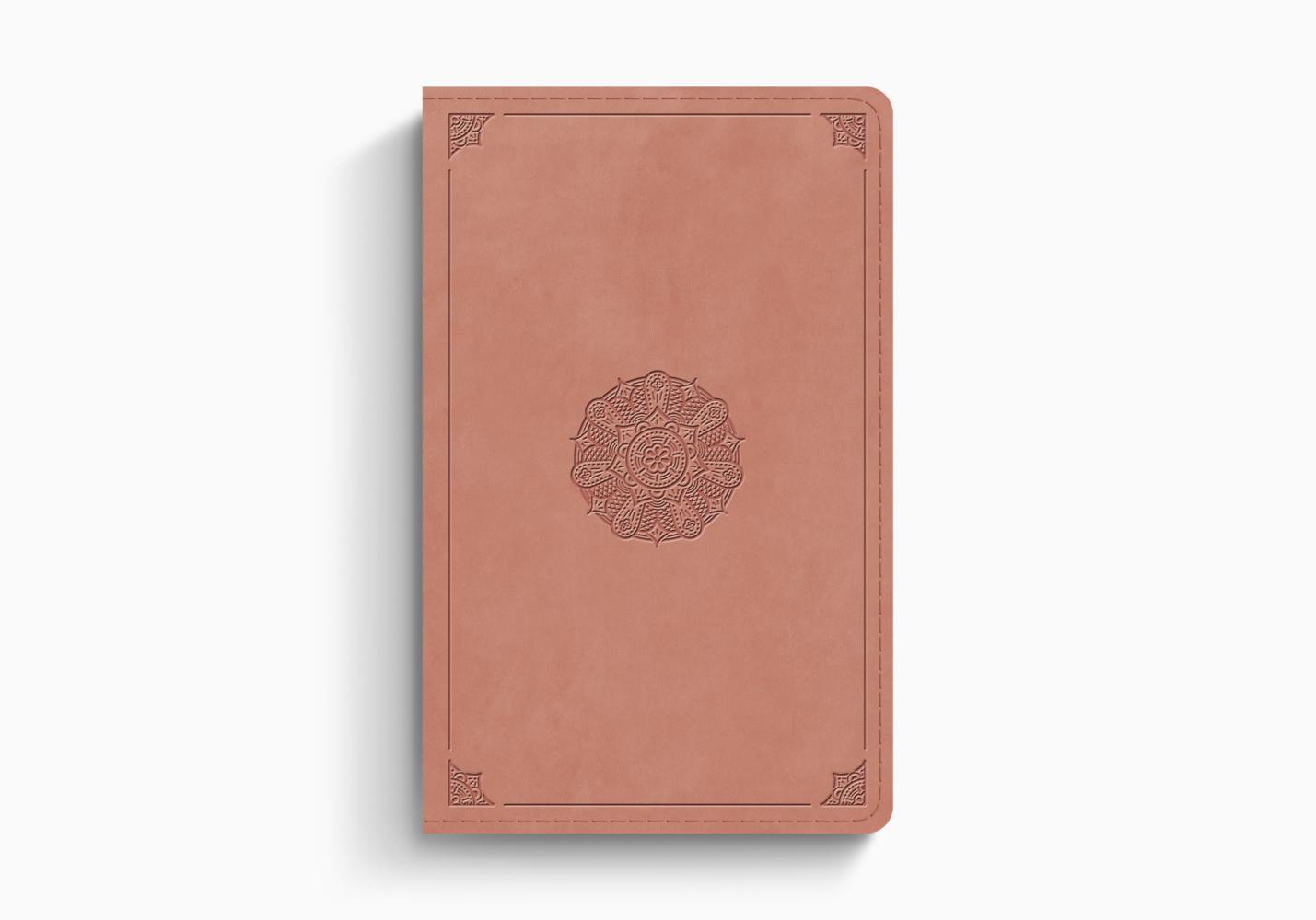 ESV Thinline Bible (Trutone, Blush Rose, Emblem Design)