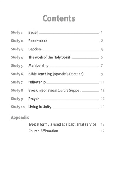 Church Membership: A course for disciples joining the local church