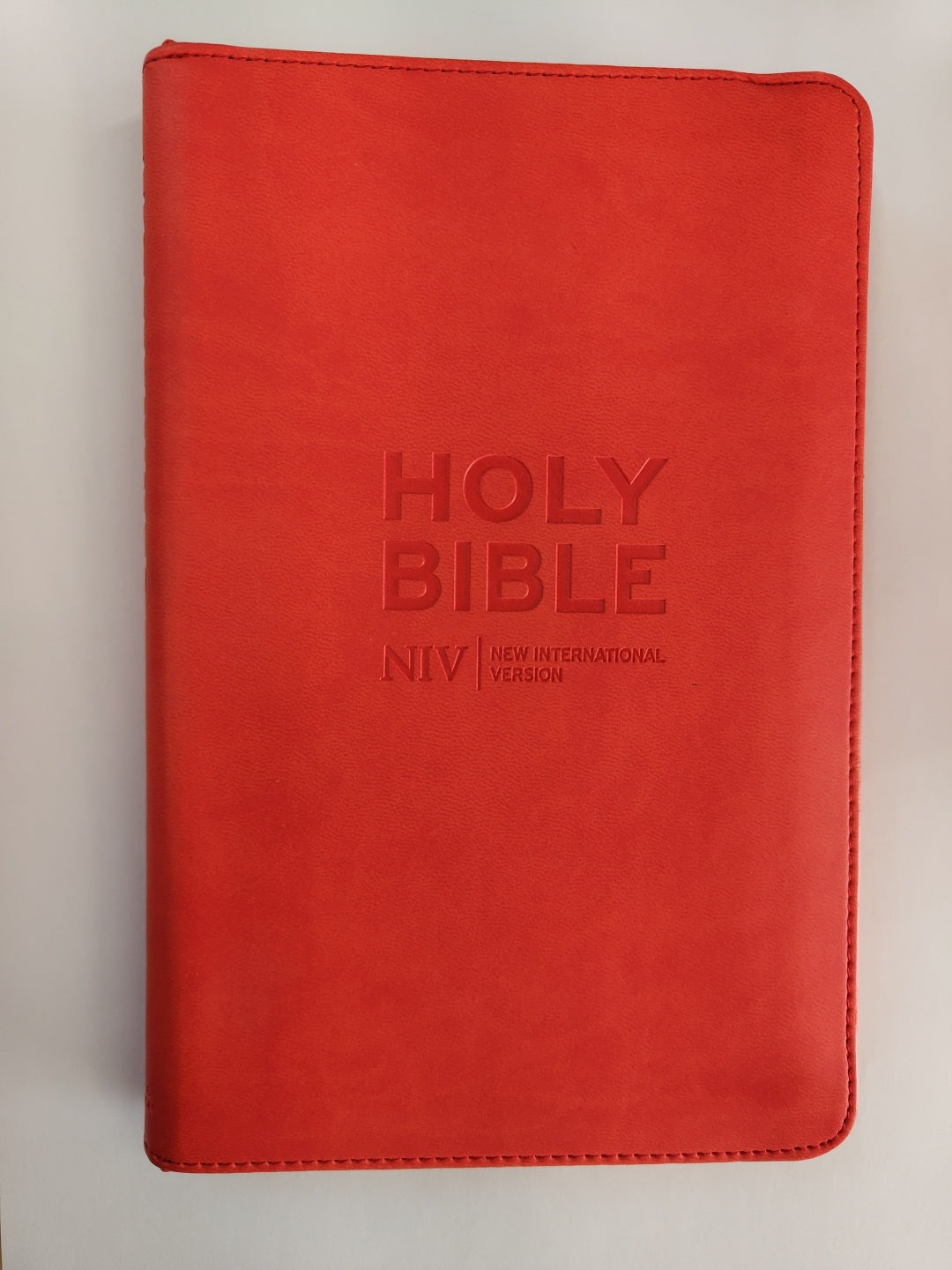 NIV Thinline Coral Pink Soft-tone Bible with Zip