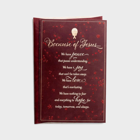Because of Jesus - 18 Christmas Boxed Cards and Envelopes