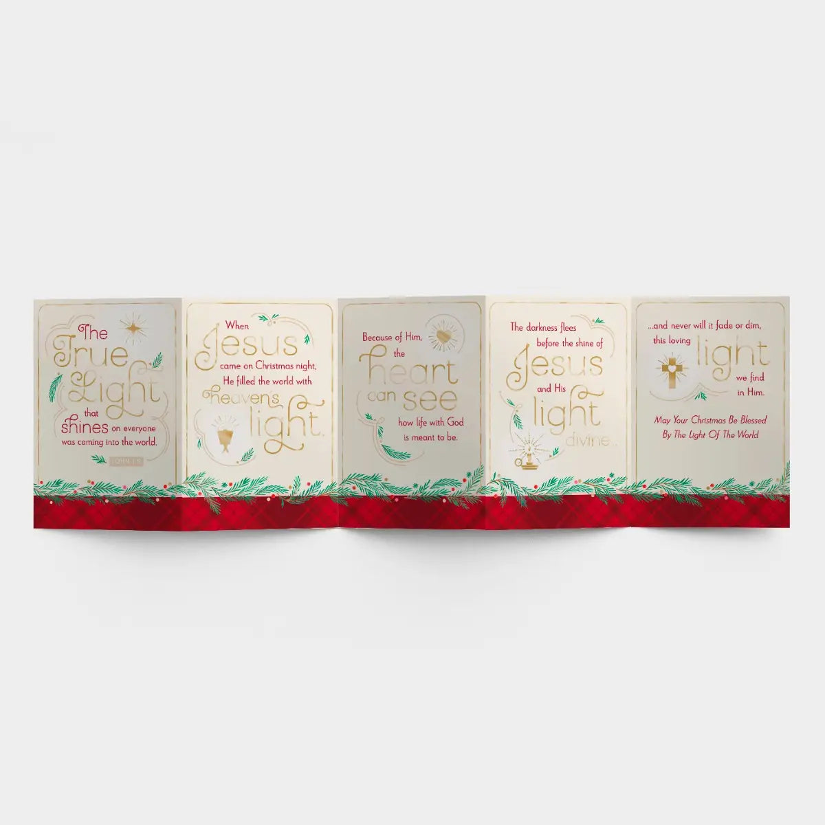 True Light - 18 Christmas Boxed Cards and Envelopes - Special Edition 5-Panel
