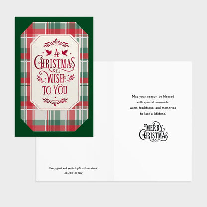 A Christmas Wish - 18 Assorted Christmas Boxed Cards and Envelopes