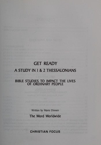 Get Ready - A Study in 1 and 2 Thessalonians